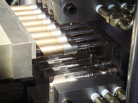 Injection blow molding machine mold